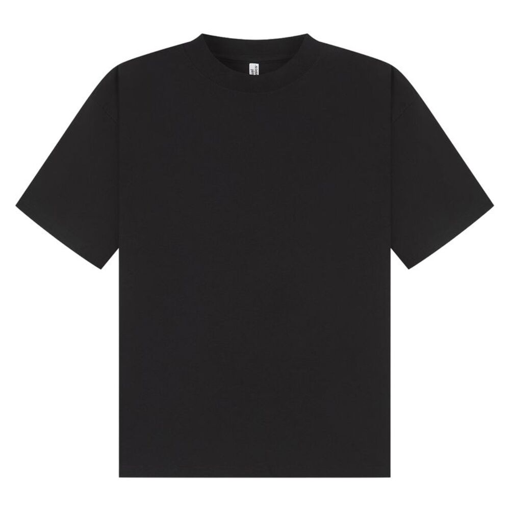 Casual Classics Unisex Adult Combed Ringspun Cotton Boxy Oversized T-Shirt / Bla